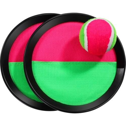 1 Set Kids Sucker Sticky Ball Toy Outdoor Sports Catch Ball Game Beach Party Throw And Catch Parent-Child Interactive Toys