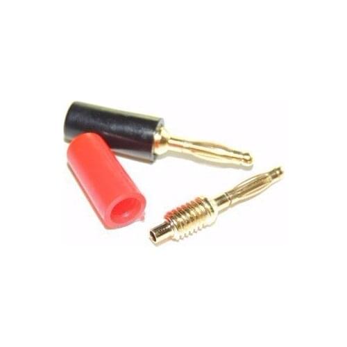 100PCS 2mm gold plated Banana Plug for Test Probes Instrument Meter Conversion