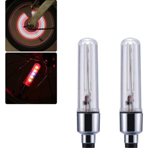 2Pcs/Set 5 LED Car Bike Motorcycle Wheel Tyre Tire Valve Cap Light Car Decorative Neon Lamp for Bike Motorcycle Electromobile