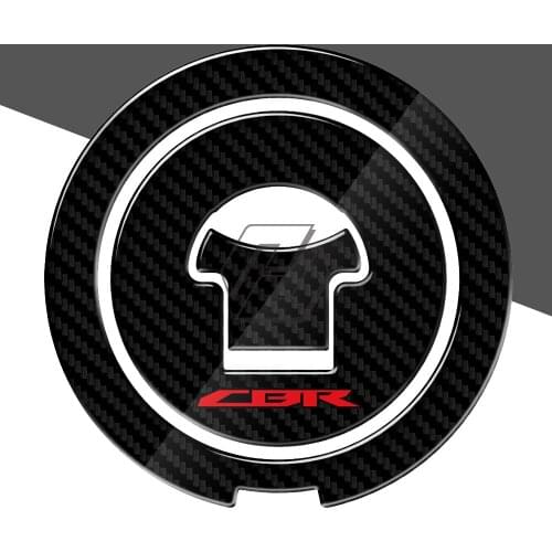 3D Carbon-look Motorcycle Fuel Gas Cap Protector Decals Case for Honda CBR CBR600RR CBR900RR CBR1000RR CBR1100XX