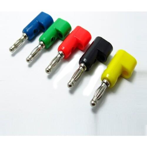 50pcs/lot 4mm Solderless Stackable Banana Plug Banana Connector Head