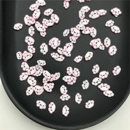 60g Pink Cloud Polymer Clay Slices Sprinkles for Kids Diy,Craft/Nail Art/Scrapbook Decoration,Filler Polymer Clay Embellishment