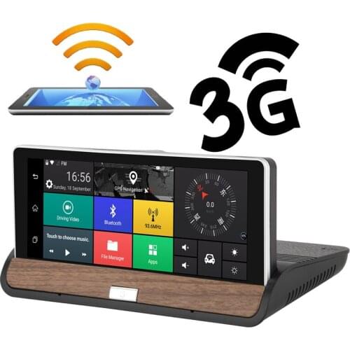 Car Video Recorder Rear View Camera Full HD 1080P Dual Lens Center Console GPS Navigation Car DVR 7 Inch