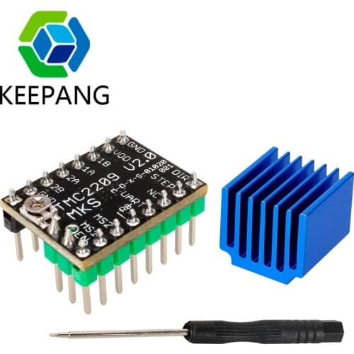 4PCS Silent Motor Driver MKS TMC2209 V2.0 TMC2208 TMC2130 Stepper Motor Driver Step Stick Mute Protection For 3d Printer