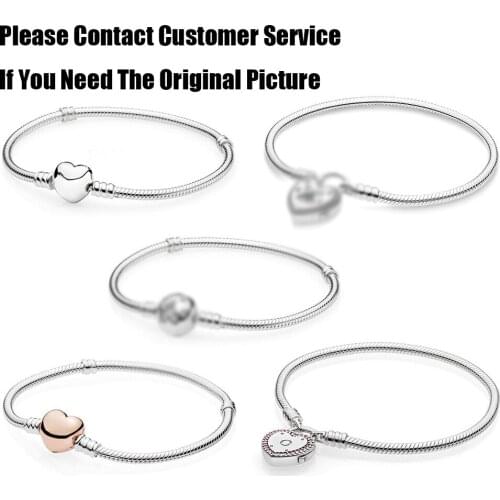 New High-quality S925 Sterling Silver Classic Fantasyland Castle Heart Bracelet European Original Fashion Ladies Fashion Jewelry