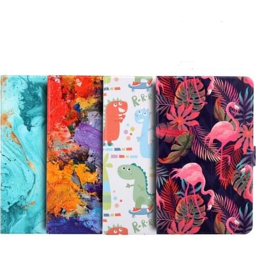 Auto sleep Wake up Case For HUAWEI MatePad Mate Pad Pro 10.8 MRX-W09 AL09 cover Fashion Colorful Printed PU Leather stand funda