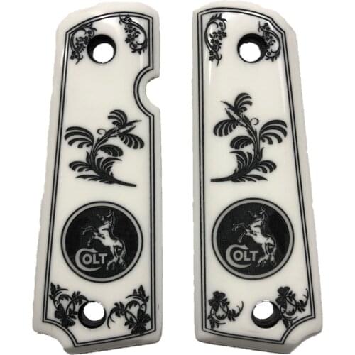 Colt 1911 Compatible Custom Pattern Pearl Grips Mod43