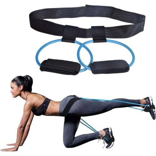Resistance Bands Women 30lb Hip Trainer Butt Booty Belt Band Body Glute Muscles Trainer Lifter Exercise Resistance Bands