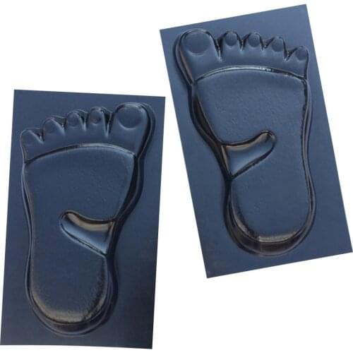 1 Pair Footprint Shape Stepping Stone Mold Paving Floor Mould Floor Tile Floor Mould For Lawns Parks Gardens Beaches Path Decor