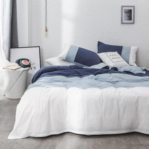 Four Seasons Bedding Set Cotton Queen Size Modern Luxury Simple European Bedding Set Fitted Sheet Sabanas Household Goods DG50BS