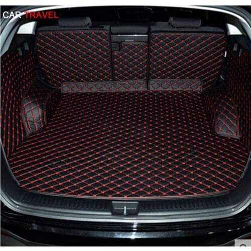 Good quality! Special car trunk mats for KIA Sorento 5 seats 2020-2015 waterproof cargo liner mats boot carpets for Sorento 2019