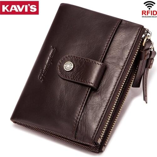 Classic Style Mens Wallet Genuine Leather Rfid Short Male Purse Small Card Holder Money Bags Fashion High Quality Walets Gifts