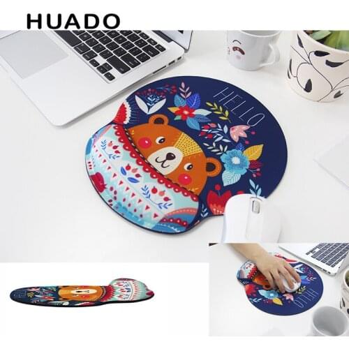Computer mouse pad with wrist rest support protect your wrist comfor soft wrist rest mat Anti-skid Ergonomic gaming mousepad