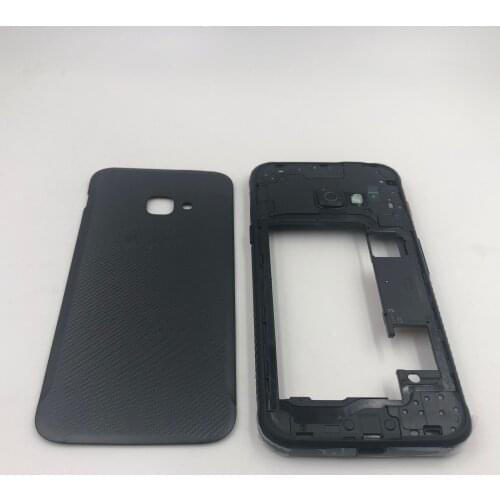 Housing For Samsung Galaxy Xcover 4 G390 SM-G390F Middle Frame Plate+Battery Cover Back Case Waterproof ring Repair Parts Cover