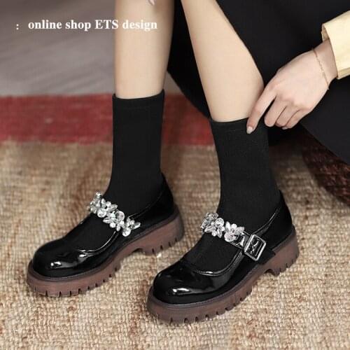 Stretch cloth leather Martin boots single shoes womens shoes luxury brand platform shoes high quality high heels X914