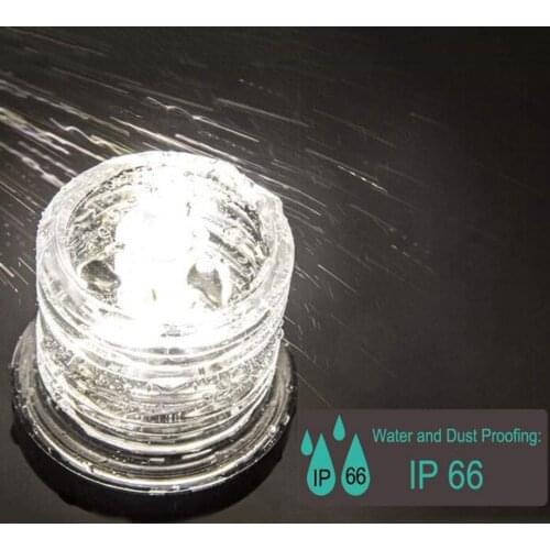 Marine Boat Yacht Navigation Anchor Light Round 360° White LED Lamp Lights