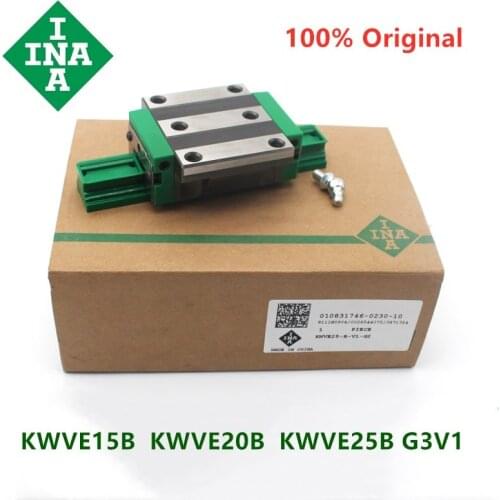 Original INA linear guide block carriage KWVE15B KWVE20B KWVE25B KWVE15BG3V1 KWVE20BG3V1 KWVE25BG3V1 for CNC router linear rail