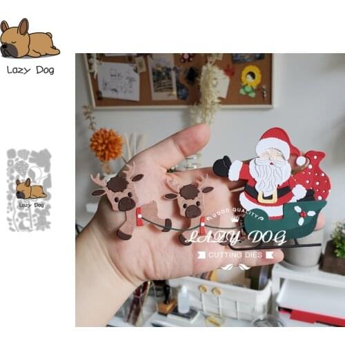 Christmas Santa Claus Metal Cutting Dies Scrapbooking Stencil DIY Mold Craft Embossing Die Cuts Card Making New Dies For 2020
