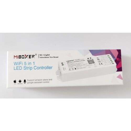 Mi boxer WL5 WIFI LED Controller For RGB RGBW CCT Single color led strip light tape Amazon Alexa Voice phone App Remote Control