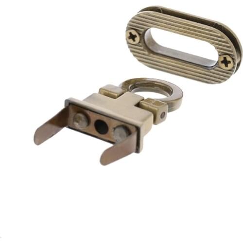 New Metal Clasp Turn Lock Twist Lock for DIY Handbag Craft Bag Purse Hardware