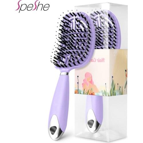 Brosse Demelante Cheveux Crepus Frizzy Hair Detangling Brush Women Tangle Teaser Hair Comb Scalp Massage Detangler Hair Brush