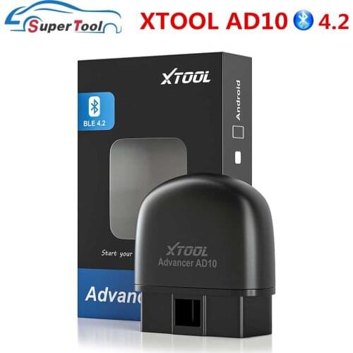 XTOOL AD10 Bluetooth 4.2 OBDII Code Reader Support Systems diagnosis XTOOL AD10 HUD Function,Failure warning,Free update Online