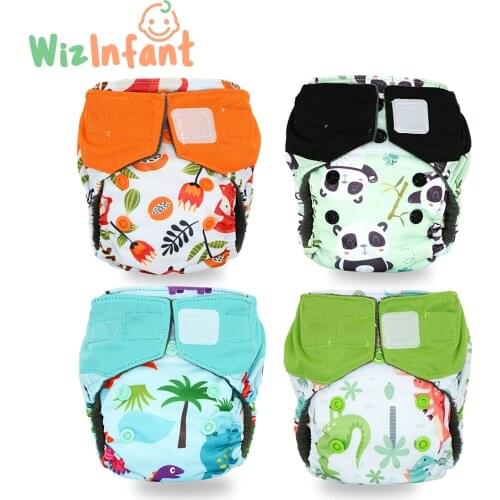 10pcs/lot Newborn Charcoal Bamboo AIO,Sewn Inside Insert,Double Leaking Guards,Waterproof, Fits 0-3months Baby Or 6-12 lbs