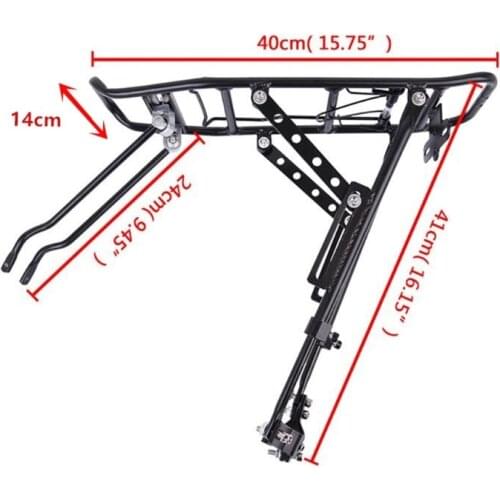 Rear Bicycle Rack Bike Cargo Rack Shelf Adjustable Bike Cycling Cargo Luggage K1KD