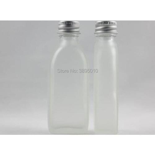 25ml clear frosted glass bottle with silver aluminum lid+reducer,essential oil/liquid/moisturizer/facial water container F1043