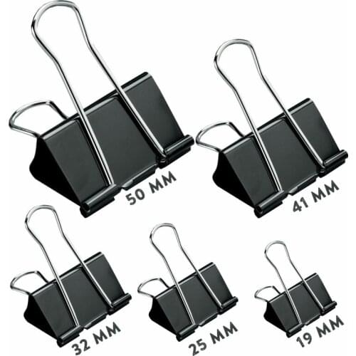 5pcs Paper Clip Metal Clips Office Accessories Clips Papeleria Bookmark School Stationery Foldback Metal Binder Clips