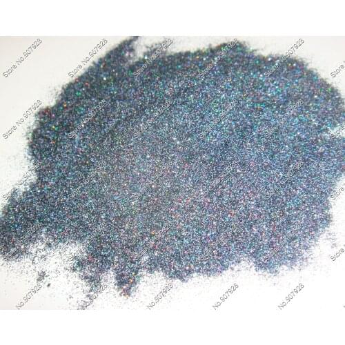 50g 0.1MM Holographic Laser Light Black Nail pigment Shining Fine Glitter Dust Powder for Nail polish,Acrylic nails