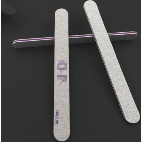 50 Piece 100/180 Double Side Nail Art Sanding Buffer Files For Salon Manicure UV Gel Tips Pedicure Tool Free Shipping