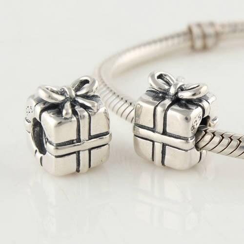 925 Sterling Silver Jewelry Gift Box Charms Beads Women DIY Jewelry Fit Silver Charm Bracelet & Snake Chain Vintage Beads