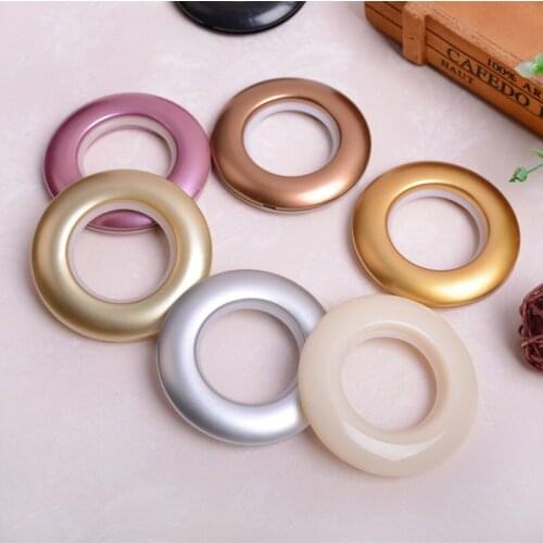 Curtain Decorative Accessories ABS Solid Circles Curtain Accessories Perforating Buckles 50PC/lot