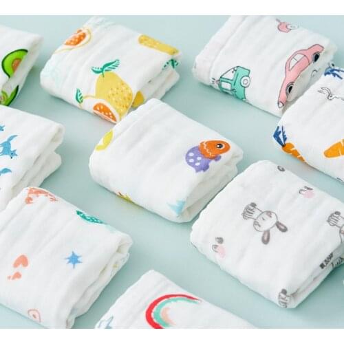 Baby Face Towel 25*50CM Unisex 100% Pure Cotton Good Water Absorption Soft Skin-Friendly Neutral Hand Face Towel Set *3 Pieces