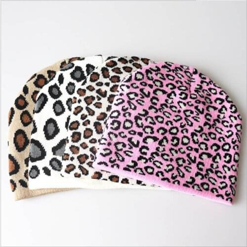 WZCX Leopard Elasticity Unisex Fashion New Keep Warm Beanie Adult Hip Hop Casual Autumn Winter Hat Knitted Hat