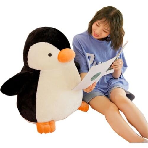 Fancytrader 26'' Lovely Giant Stuffed Polar Penguin Plush Toy Fat Soft Penguin Doll Animal Pillow Nice Gift Home Decoration 65cm