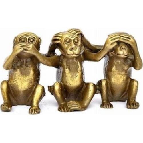 FENG SHUI Three wise monkeys hear See Speak No Evil 3 Monkey Dont Talk