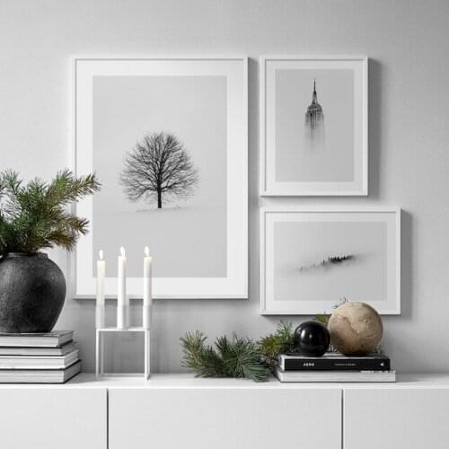 Empire State Building Forest Tree Wall Art Canvas Painting Nordic Posters And Prints Wall Pictures For Living Room Home Decor