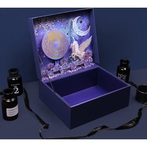 Exquisite Jewelry Gift Box Eternal Rose Soap Flower Wedding Ring Earrings Necklace Valentines Day Jewelry Packaging Gift Set#33