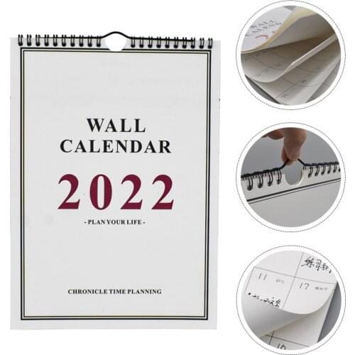 1Pc 2022 Calendar Wall Calendar Note-taking Hanging Calendar Home Decor