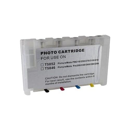 Einkshop T5846 for Epson T5846 refillable Ink Cartridge For Epson PictureMate PM280 PM200 PM240 PM290 PM225 printer