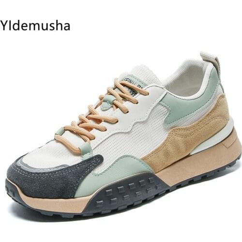 2021 White Sneakers Men Casual Shoes Lace Up Men Shoes Comfortable Mens Vulcanize Shoes Designer Chunky Sneakers Tenis Feminino