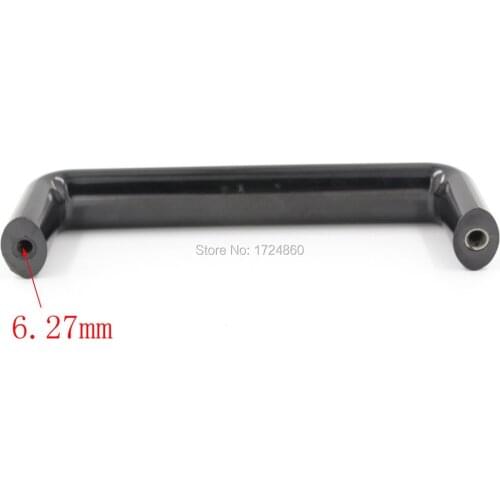 Best Quality of Cabinet 7.1" Drill Center Oval Section U-Shape 180# Pull Handle Black Plastic Handle on Big Sales