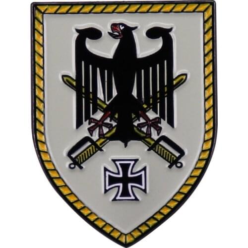 Iron Cross Sword Shield Enamel Pins WW2 German Military Brooches Metal Medal Eagle Badges Pin Backpack Accessories Jewelry 2021