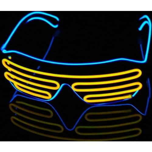 Novelty LED Glasses Light Up Shades Flashing Luminous Rave Night Christmas Activities Wedding Birthday Party Decoration