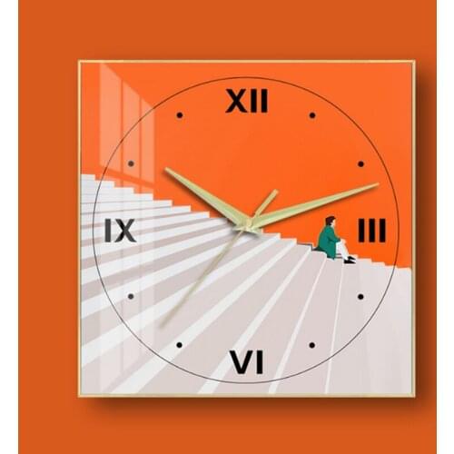Ballet Modern Art Frane Wall clock Luxury Wall Clock Large Size Bedroom Clock Modern Design For Home Metal Frane
