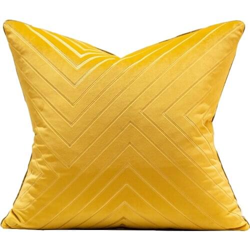 Modern Simple Color Matching 45x45cm Velvet Sofa Living Room Bedside Pillow Covers Cushion