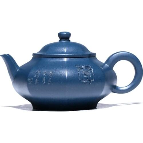 Exploding American Recipe Zisha Teapot Fully Handmade Yixing Raw Ore Azure Clay Bafang Baoling Household Soaking Teapot