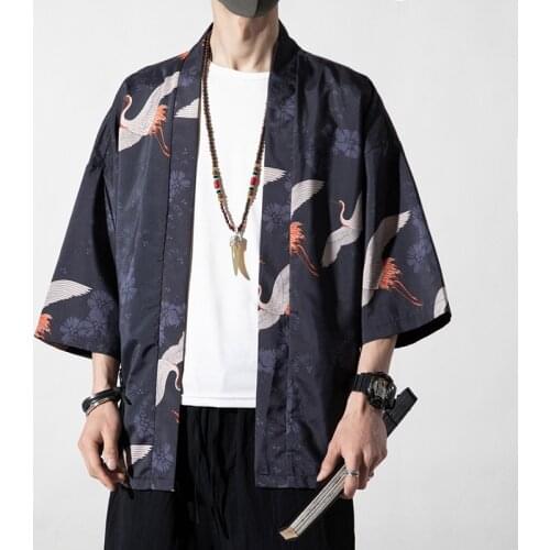 Japanese Kimono Cardigan Print Men Yukata Women Traditional Couple Kimonos Harajuku Beach Loose Thin Shirt Coat Plus Size 5XL